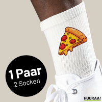 Unisex Socken Pizza Stück Comic Größe...