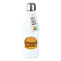 Edelstahl-Trinkflasche Burger Comic 500ml Wasserflasche