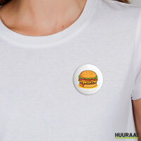 Button Burger Comic rund