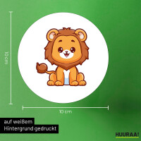 Aufkleber Löwe Comic 10cm