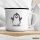 Emaille Tasse Pinguin Comic 300ml Vintage Emaille Becher