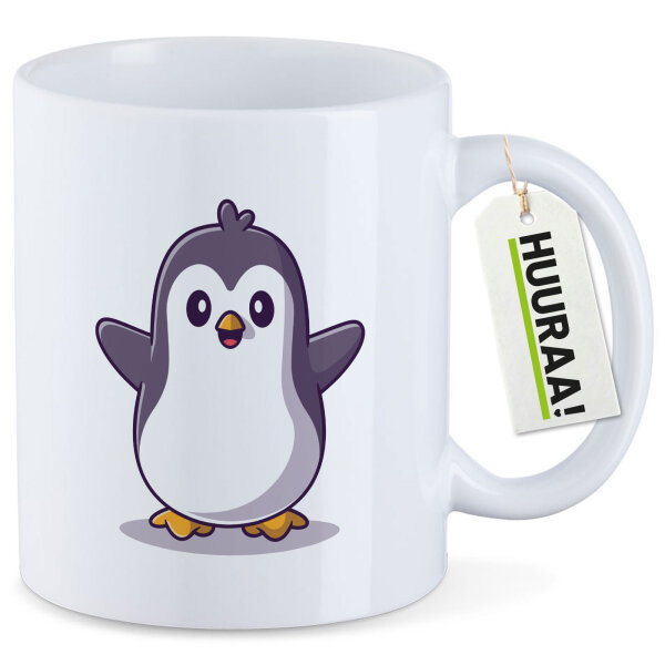 Kaffeetasse Pinguin Comic 330ml