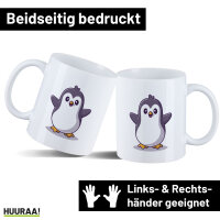 Kaffeetasse Pinguin Comic 330ml
