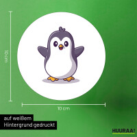 Aufkleber Pinguin Comic 10cm