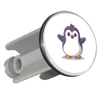 Waschbeckenstöpsel Pinguin Comic 4cm Abflussstopfen