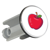 Waschbeckenstöpsel Apfel Comic 4cm