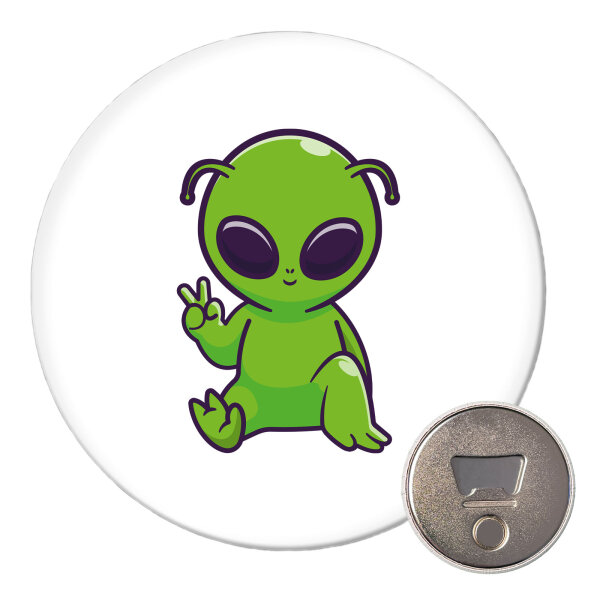 Magnet Alien Comic 59mm Kühlschrankmagnet