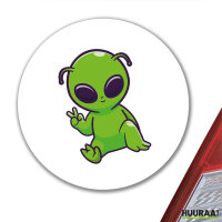 Aufkleber Alien Comic 10cm