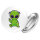 Button Alien Comic rund