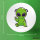 Button Alien Comic rund