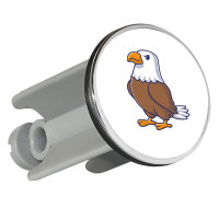 Waschbeckenstöpsel Adler Comic 4cm