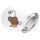 Button Adler Comic rund