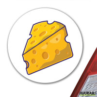 Aufkleber Käse Comic 10cm