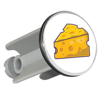 Waschbeckenstöpsel Käse Comic 4cm Abflussstopfen