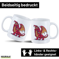 Kaffeetasse Drache Comic 330ml