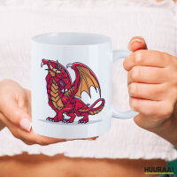Kaffeetasse Drache Comic 330ml