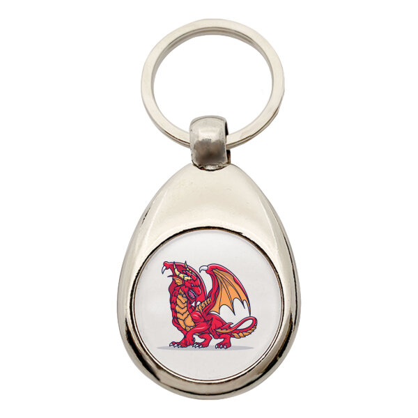Schlüsselanhänger Drache Comic