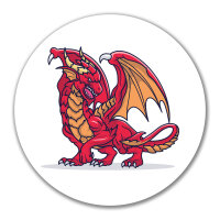 Aufkleber Drache Comic 10cm