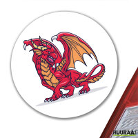 Aufkleber Drache Comic 10cm