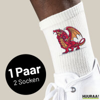 Unisex Socken Drache Comic Baumwolle