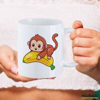 Kaffeetasse Süßer Affe Comic 330ml