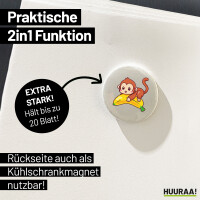 Magnet Süßer Affe Comic 59mm Kühlschrankmagnet