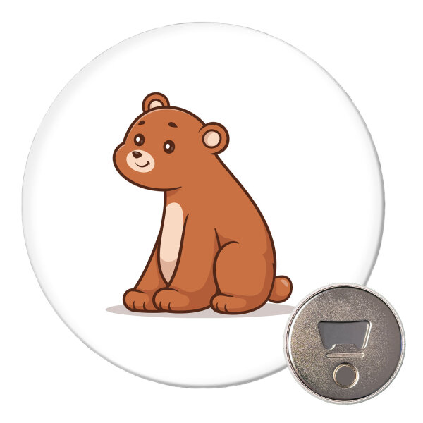 Magnet Bär Comic 59mm Kühlschrankmagnet Flaschenöffner