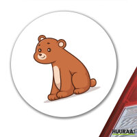 Aufkleber Bär Comic 10cm