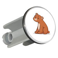 Waschbeckenstöpsel Bär Comic 4cm