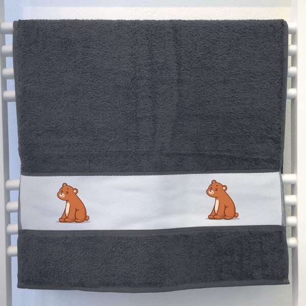 Handtuch Bär Comic 50x100cm