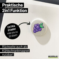 Magnet Traube Comic 59mm Kühlschrankmagnet