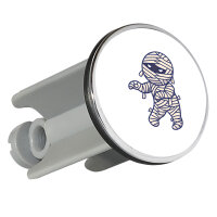 Waschbeckenstöpsel Mumie Comic 4cm Abflussstopfen