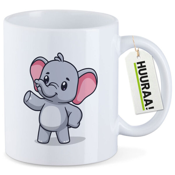 Kaffeetasse Elefant Comic 330ml