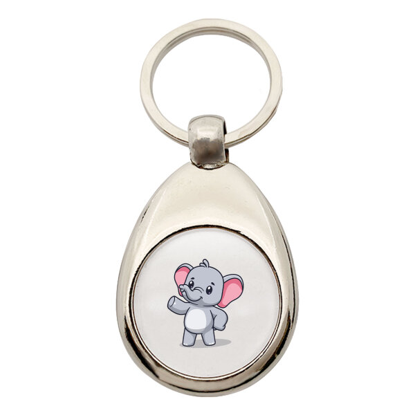 Schlüsselanhänger Elefant Comic