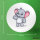 Button Elefant Comic rund