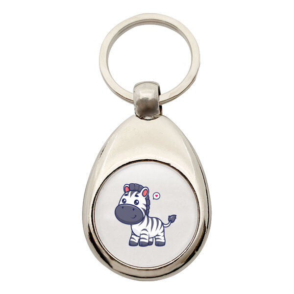 Schlüsselanhänger Zebra Comic