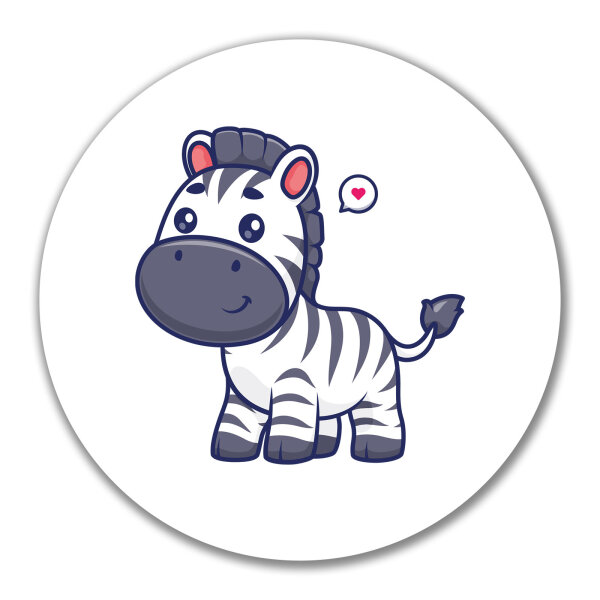 Aufkleber Zebra Comic 10cm