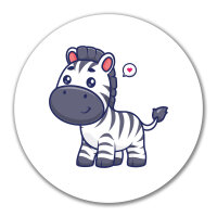 Aufkleber Zebra Comic 10cm