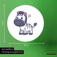 Aufkleber Zebra Comic 10cm