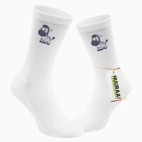Unisex Socken Zebra Comic Größe 37/46 White...