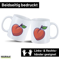 Kaffeetasse Pfirsich Comic 330ml