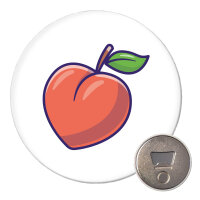 Magnet Pfirsich Comic 59mm Kühlschrankmagnet