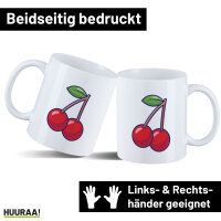 Kaffeetasse Kirsche Comic 330ml