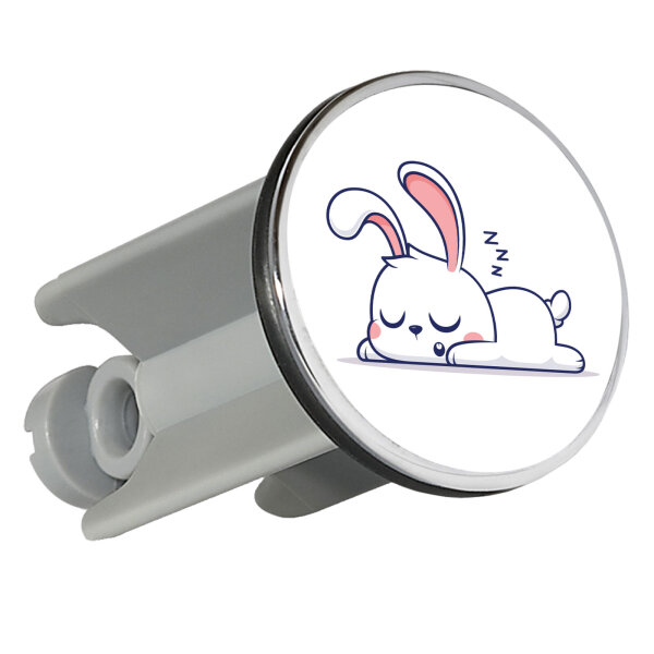 Waschbeckenstöpsel Hase Comic 4cm Abflussstopfen
