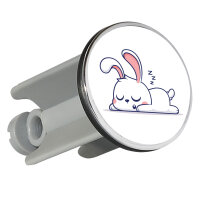Waschbeckenstöpsel Hase Comic 4cm