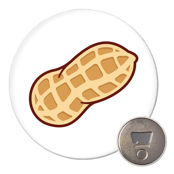 Magnet Erdnuss Comic 59mm Kühlschrankmagnet