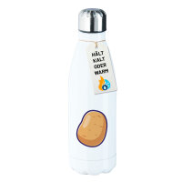 Trinkflasche Kartoffel Comic 500ml Edelstahl Wasserflasche