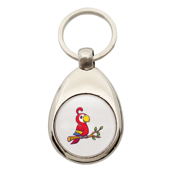 Schlüsselanhänger Papagei Ara Comic