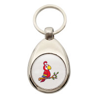 Schlüsselanhänger Papagei Ara Comic