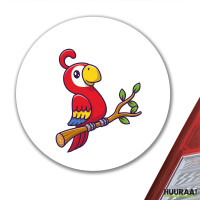 Aufkleber Papagei Ara Comic 10cm